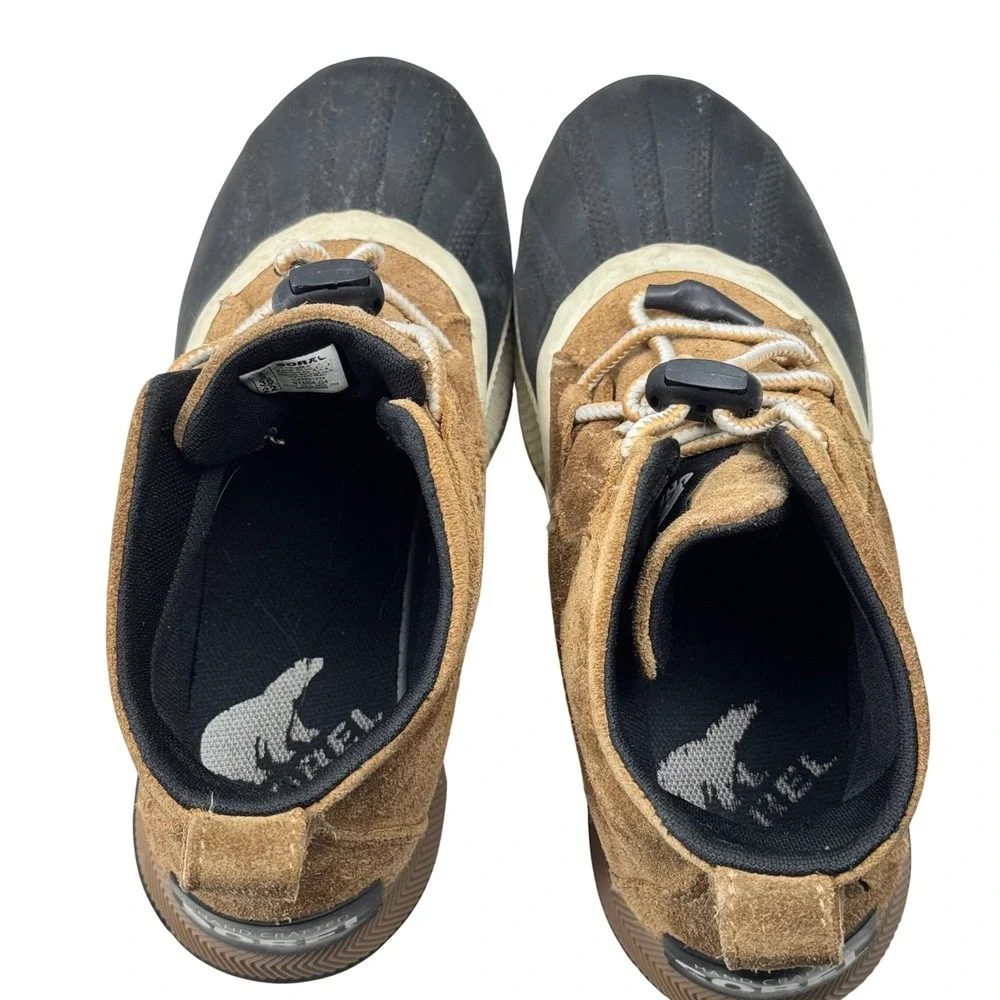 Sorel Out N About Classic Boots Kids 4 Elk Black Waterproof Suede NY4564-224